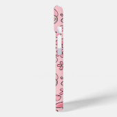 Coques Case-Mate iPhone Coquette Pink Teddy Bear Seamless Pattern (Verso / Gauche)