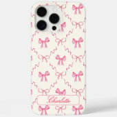 Coques Case-Mate iPhone Coquette rose Bow (Verso)