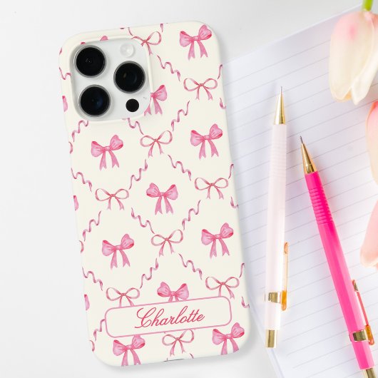 Coques Case-Mate iPhone Coquette rose Bow
