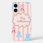Coques Case-Mate iPhone Coquette thème J'aime Ballet Nom personnalisé (Verso)