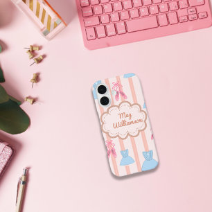 Coques iPhone 16 Coquette thème J'aime Ballet Nom personnalisé