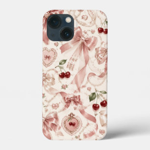 Case-Mate iPhone Case Coquette Vintage Rose Ruban & Cerise Esthétique