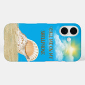 Coques Case-Mate iPhone Coquillage Dans Le Sable Au Soleil (Verso (horizontal))