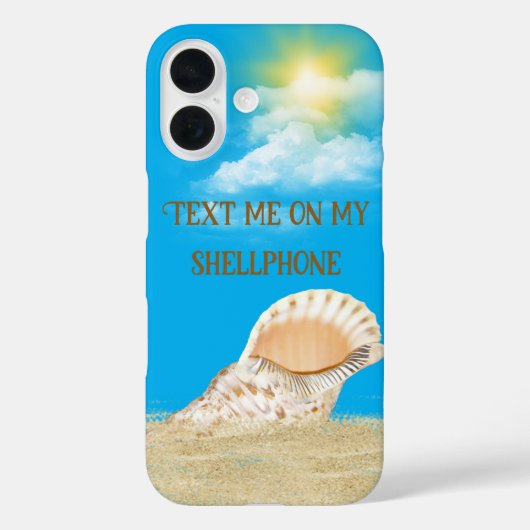 Coques Case-Mate iPhone Coquillage Dans Le Sable Au Soleil (Verso)