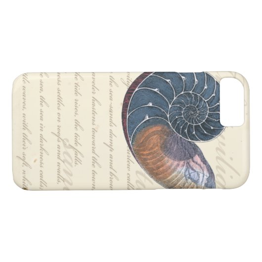 Coques Case-Mate iPhone Coquillage romantique (Dos (Horizontal))