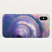 Coques Case-Mate iPhone Coquillage tropical opal mère perle violet rose ro (Dos (Horizontal))