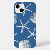 Coques Case-Mate iPhone Coquillages marins bleus (Verso)