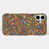 Coques Case-Mate iPhone Coquillages minuscules complexes (Verso (horizontal))