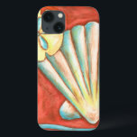 iPhone 13 Coque Coquillages Rustiques Orange<br><div class="desc">Posez-vous sur le sable chaud et trouvez les trésors cachés ! Cette peinture de Nancy Slocum capture la belle vie aquatique qui se trouve à terre. Il capture une belle coquille orange, une étoile de mer orange et un dollar de sable bleu vif. Obtenez votre magnifique art océanique dès aujourd'hui...</div>