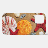 Coques Case-Mate iPhone Coquillages sur la plage (Verso (horizontal))