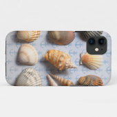 Coques Case-Mate iPhone Coquillages sur le contexte d'Ancre (Dos (Horizontal))