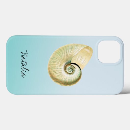 Coques Case-Mate iPhone Coquille de Nautilus (Verso (horizontal))