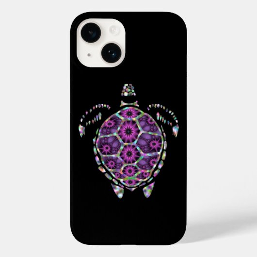 Coques Case-Mate iPhone Coquille de tortue violette (Verso)