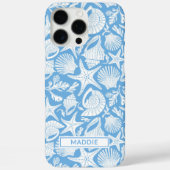 Coques Case-Mate iPhone Coquilles Bleues Personnalisées (Verso)