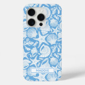 Coques Case-Mate iPhone Coquilles Bleues Personnalisées (Verso)