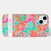 Coques Case-Mate iPhone Coquilles Colorées Monogrammées (Verso (horizontal))