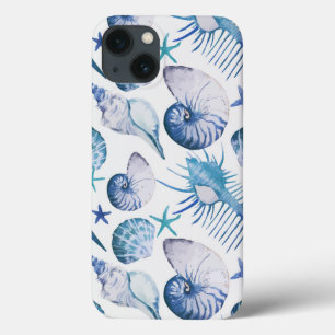 Etui iPhone 13 Coquilles d'aquarelle
