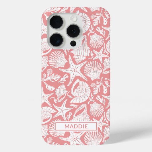 Coques Case-Mate iPhone Coquilles de Corail Personnalisées (Verso)
