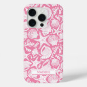 Coques Case-Mate iPhone Coquilles roses personnalisées (Verso)