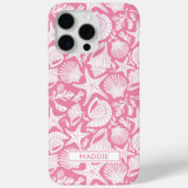 Coques Case-Mate iPhone Coquilles roses personnalisées (Verso)