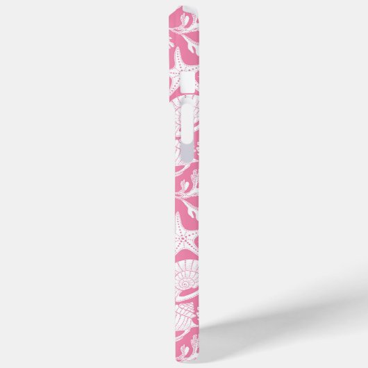 Coques Case-Mate iPhone Coquilles roses personnalisées (Verso / Gauche)