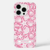 Coques Case-Mate iPhone Coquilles roses personnalisées (Verso)
