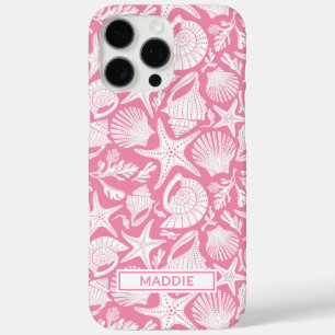 Coques iPhone 16 Pro Max Coquilles roses personnalisées
