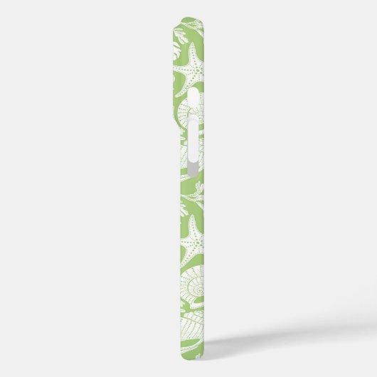 Coques Case-Mate iPhone Coquilles Vertes Personnalisées (Verso / Gauche)