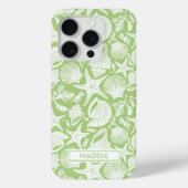 Coques Case-Mate iPhone Coquilles Vertes Personnalisées (Verso)