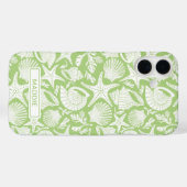 Coques Case-Mate iPhone Coquilles Vertes Personnalisées (Verso (horizontal))