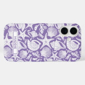 Coques Case-Mate iPhone Coquilles Violettes Personnalisées (Verso (horizontal))