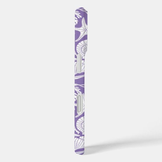 Coques Case-Mate iPhone Coquilles Violettes Personnalisées (Verso / Droite)
