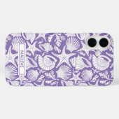 Coques Case-Mate iPhone Coquilles Violettes Personnalisées (Verso (horizontal))