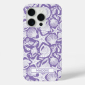 Coques Case-Mate iPhone Coquilles Violettes Personnalisées (Verso)