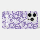 Coques Case-Mate iPhone Coquilles Violettes Personnalisées (Verso (horizontal))