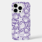 Coques Case-Mate iPhone Coquilles Violettes Personnalisées (Verso)