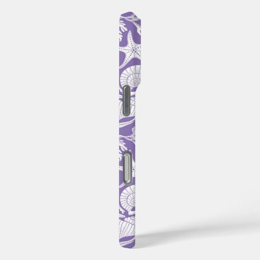 Coques Case-Mate iPhone Coquilles Violettes Personnalisées (Verso / Droite)