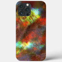 Corail à texture colorée sous verre brut