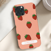 Coques Case-Mate iPhone Corail aux fraises personnalisé
