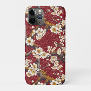 Case-Mate iPhone Case Corail Crème Bourguignon Motif Fleur de Prunier Ja