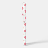 Coques Case-Mate iPhone Corail et pois blancs (Verso / Gauche)