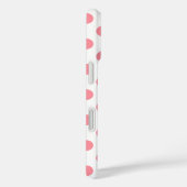 Coques Case-Mate iPhone Corail et pois blancs (Verso / Droite)
