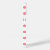 Coques Case-Mate iPhone Corail et pois blancs (Verso / Droite)