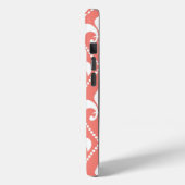 Coques Case-Mate iPhone Corail Fleur de Lis (Verso / Gauche)