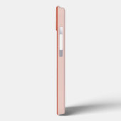 Coques Case-Mate iPhone Corail foncé rayure victorienne avec papillon (Verso / Gauche)