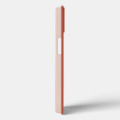Coques Case-Mate iPhone Corail foncé rayure victorienne avec papillon (Verso / Droite)
