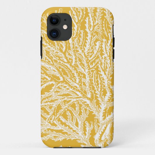 Coques Case-Mate iPhone Corail jaune et blanc (Dos)