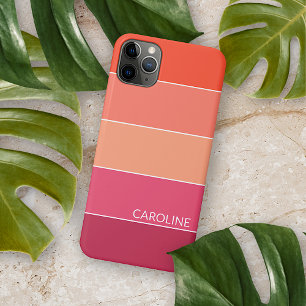 Case-Mate iPhone Case Corail personnalisé Orange Magenta Rouge Rose Rayu