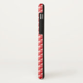Coques Case-Mate iPhone Corail rose, look émail, grille cloutée (Dos/Gauche)
