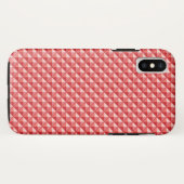 Coques Case-Mate iPhone Corail rose, look émail, grille cloutée (Dos (Horizontal))